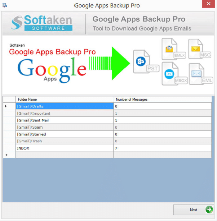of Google Apps account database