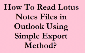 Lotus Notes Files