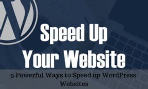 Speed up WordPress Websites