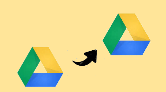 copy folder from a google drive to another