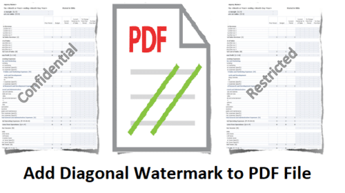 Add Diagonal Watermark To PDF | A Step-By-Step Review - TechsPlace