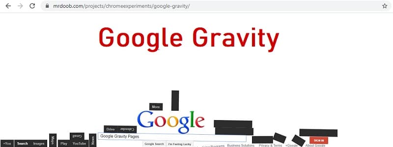 Google Gravity
