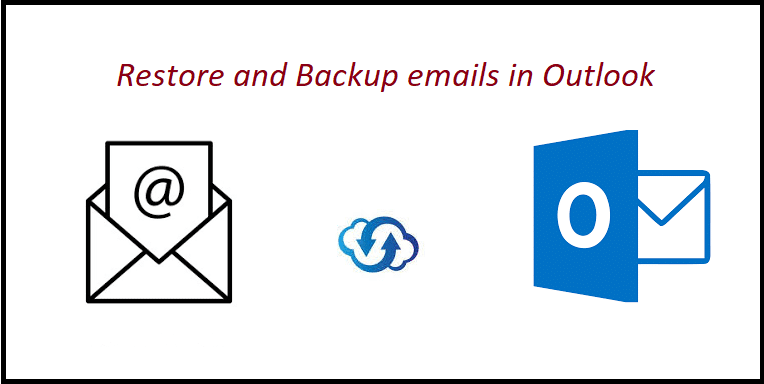 Restore and backup emails in outlook